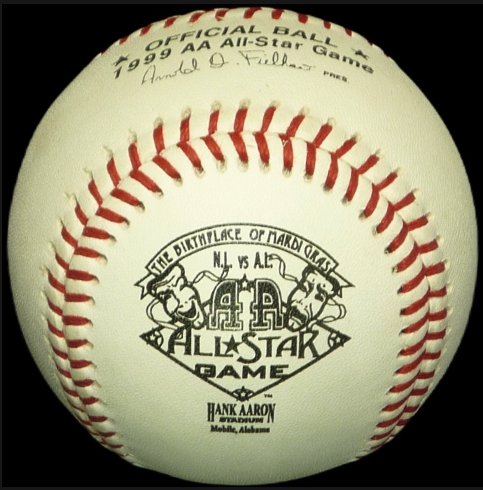 MiLB Rawlings 1999 Double-A Association All-Star Game Baseball Hank Aaron Stadium Mobile Alabama Southern League AA