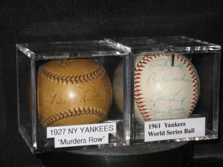 Little Cooperstown 1920s Yankees Murderers' Row and '61 Yankees Balls