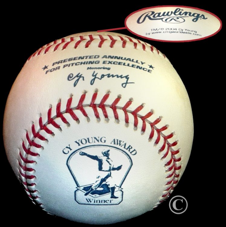 MLB Promo Baseball 2004 Rawlings Cy Young Award Winner for Pitching Excellence Ball