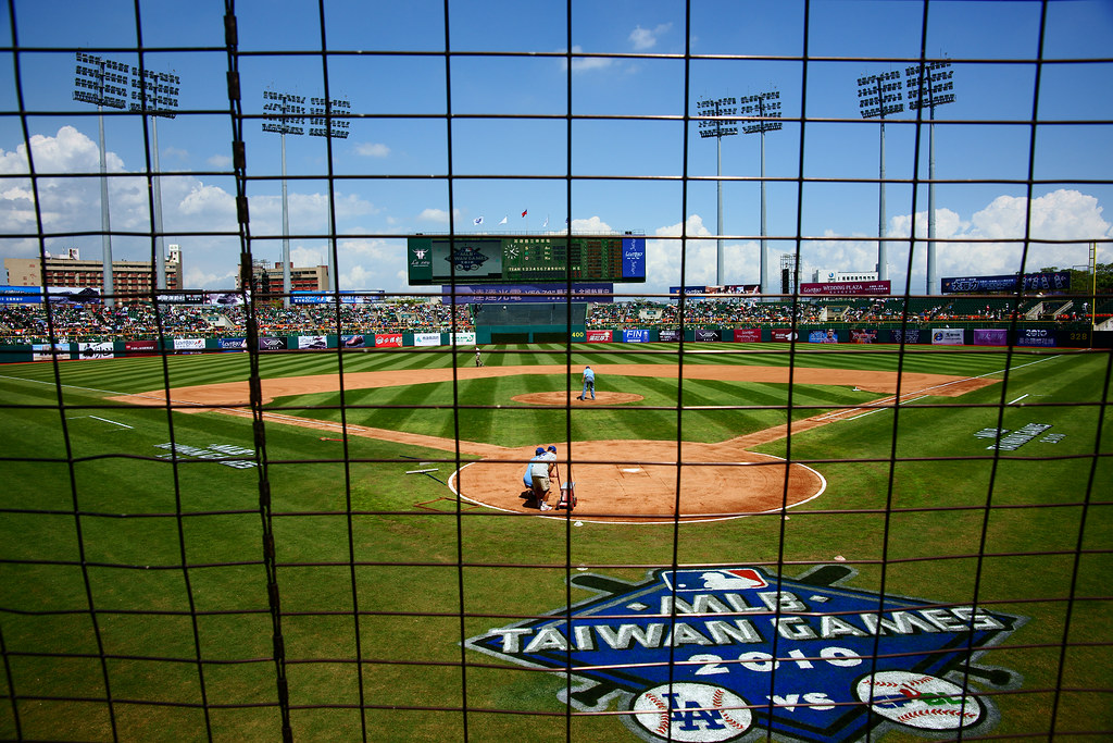 MLB Taiwan Games Dodgers vs CPBL Field Home Plate View. Photo Credit: Shu Hsuan Su.