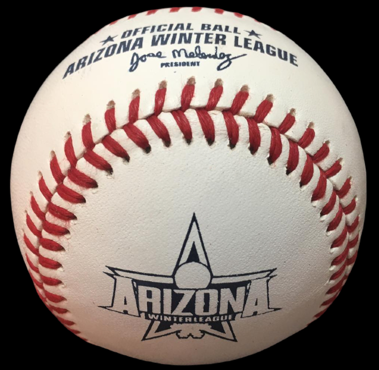MiLB Winter Leagues 2010s Rawlings Arizona Winter League Baseball. Credit for this photo goes to LeaguesBaseball on Instagram. Please check out their page for an amazing game-used baseball collection!