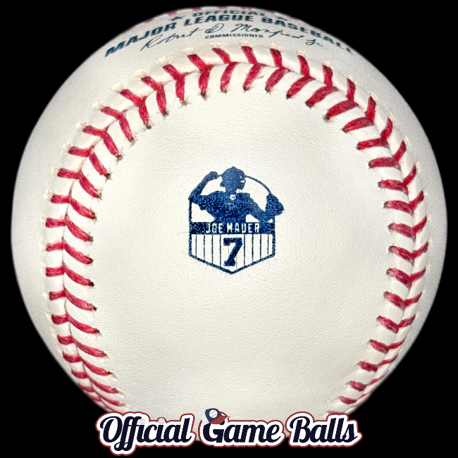 MLB Official Prototype Game Balls 2018 Rawlings Minnesota Twins Joe Mauer Baseball Number Retirement 7 Ball.