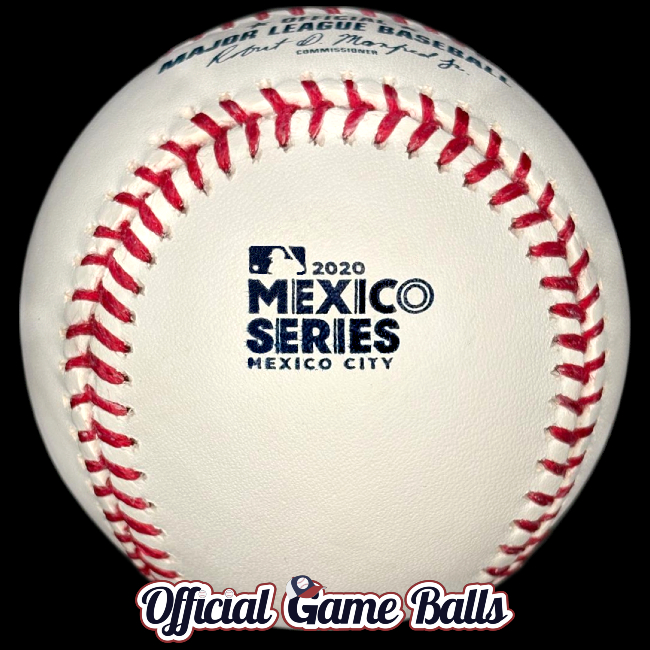 MLB Official Game Balls 2020 Rawlings CANCELED MLB Mexico Series Baseball Mexico City Ball SD Padres Arizona Diamondbacks. MLB Baseballs Official Major League Baseball Balls ROMLB Official Game Ball OfficialGameBalls commemorative special event logo professional.