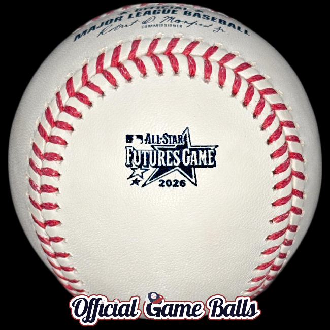2026 Rawlings MLB All-Star Futures Game baseball with special Philadelphia event commemorative logo.