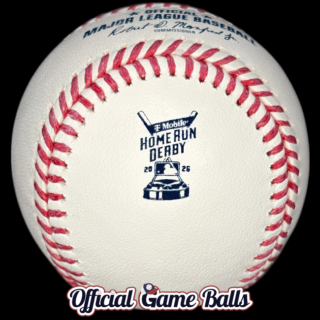 2026 Rawlings MLB All-Star Home Run Derby baseball with special Philadelphia commemorative logo.