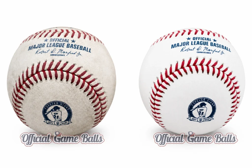 SF Giants Jeff Kent Number Retirement Rawlings Baseballs