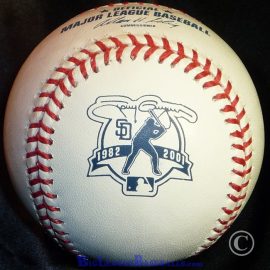 2001 SD Padres Tony Gwynn Final Season Official Game Ball Rawlings Tony Gwynn Final Game ball, with a commemorative logo feature Gwynn's legendary batting stance.