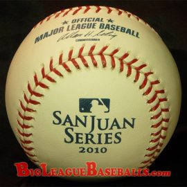 MLB 2010 Rawlings San Juan Series Puerto Rico New York Mets Florida Marlins Official Ball MLB 2010 Rawlings San Juan Series Puerto Rico New York Mets Florida Marlins Official Ball