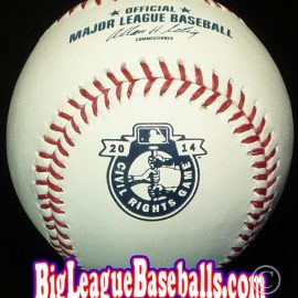 2014 Rawlings MLB Civil Rights Game Astros vs. Orioles Game Ball 2014 Rawlings Civil Rights Game Houston Astros and Baltimore Orioles official game baseball.