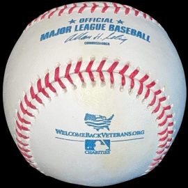 2010s Rawlings MLB Welcome Back Veterans Charity Signing Ball MLB Game or Promo 2010s Rawlings Welcome Back Veterans Charities Official Baseball Second Variant.
