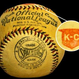 1910s-20s Spalding National League Baseball K-C Stamp S S Knights