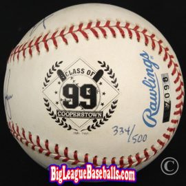 1999 MLB National Hall of Fame Class of 99 Cooperstown Logo Ball