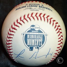 2001 Rawlings MasterCard Memorable Moments Official Game Ball Luis Gonzalez Signed