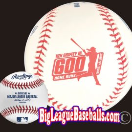 2008 Rawlings Ken Griffey Jr 600th Home Run Baseball Side Stamp Aftermarket