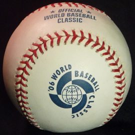 2006 Rawlings World Baseball Classic Prototype Baseball 2006 Rawlings official game ball ROMLB World Baseball Classic Prototype Baseball.