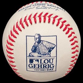 2022 Rawlings Lou Gehrig Day 4ALS June 2 Ceremonial 1st Pitch Baseball.