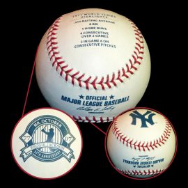 2007 Rawlings New York Yankees Reggie Jackson Mr. October 30th Anniversary 1977 World Series MVP Commemorative Baseball. MLB promo official on-field ROMLB model pall for autographs.