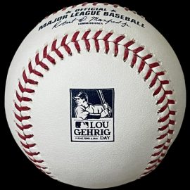2021 Rawlings MLB Lou Gehrig Day 4ALS official ROMLB leather model baseball.