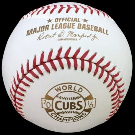 2017 Rawlings Chicago Cubs 2016 World Champions Gold Retail-Only Version