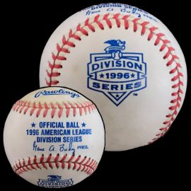 MLB Official Game Ball 1996 Rawlings ALDS American League Division Series Baseball Version 2.