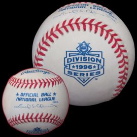MLB Official Game Ball 1996 Rawlings MLB Baseball NLDS National League Division Series Ball Version 1.