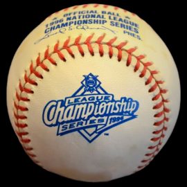 MLB Official Game Ball 1996 Rawlings NLCS National League Championship Series Baseball Version 2.