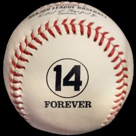 2016 & 2017 Cincinnati Reds Pete Rose #14 Forever Retirement Game, Statue Ceremony Game MLB Official Game Ball 2016 & 2017 Rawlings Cincinnati Reds Pete Rose #14 Forever Retirement, Statue Unveiling Ceremony Games.