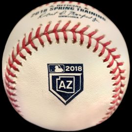 2018 MLB Spring Training Cactus League Arizona Baseball MLB Official Game Ball 2018 Rawlings MLB Spring Training Baseball Arizona Cactus League Ball. Major League Baseball.