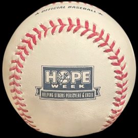 MLB Official Promo Ball 2009 Rawlings New York Yankees HOPE Week Baseball – Helping Other Persevere and Excel.