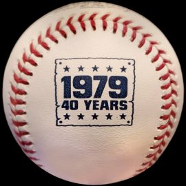 MLB Official Promo Ball 2019 Rawlings Pittsburgh Pirates 1979 World Series Champions 40th Anniversary Retail Version.