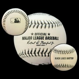 2020 Rawlings Baseball MLB Black Lives Matter Charity Signing Baseballs.
