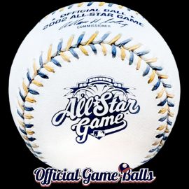 2002 Rawlings MLB All-Star Game Baseball Milwaukee Brewers Ball. Miller Park Milwaukee 2002 Rawlings MLB All-Star Game Baseball. Logo, lace color and design commemorates Milwaukee Brewers for hosting at Miller Park in Wisconsin.