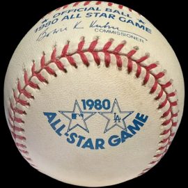 1980 Rawlings MLB All-Star Game Baseball Los Angeles Dodgers Original Haiti Stamped Sweet Spot 1980 Rawlings MLB All-Star Game Baseball Los Angeles Dodgers