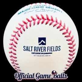 MLB Official Game Ball 2015 Rawlings Baseball Salt River Fields at Talking Stick 5th Anniversary Ball Diamondbacks Rockies Spring Training.