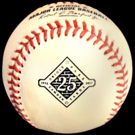 MLB Official Game Ball 2017 Rawlings Baltimore Orioles Baseball Camden Yards 25th Anniversary.