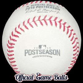 MLB Official Game Balls 2016 MLB Postseason Baseball Major League Playoffs ROMLB Ball. Major League ROMLB Official Game Ball commemorative logo ball special event baseballs officialgameballs.com logoballs.