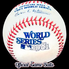 1981 Rawlings MLB World Series Baseball Original Ball, Haiti sweet spot stamp MLB Official Game Balls 1981 Rawlings MLB World Series Baseball Original Ball Haiti SS Stamp.