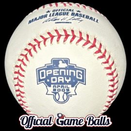 2005 Rawlings MLB Opening Day The 2005 Rawlings Major League Baseball Opening Day Game Ball with April 2005 commemorative logo.
