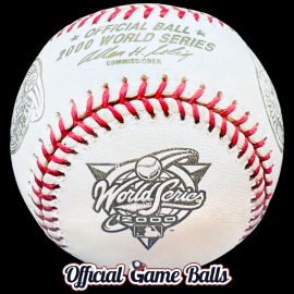 2000 Rawlings MLB World Series Subway Series Baseball Mets Yankees Ball Gold Dueling Logos