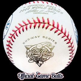 2000 Rawlings MLB World Series Subway Series Baseball Mets Yankees Dueling Logos Ball