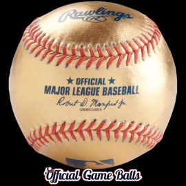 MLB ROMLB Souvenir Balls 2020s Rawlings Major League Baseball 24K Gold Leather Ball.