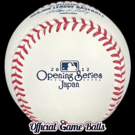 2012 Rawlings MLB Japan Opening Series Baseball 2012 Rawlings MLB Japan Opening Series Baseball. A Major League Official Game Ball used in the series.