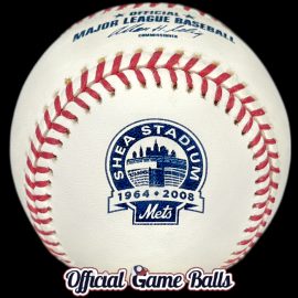 MLB Official Game Balls 2008 Rawlings New York Mets Shea Stadium Final Season Baseball NYM Ball ROMLB Farewell Shea Baseballs.