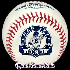 2011 NY Yankees Derek Jeter DJ3K 3000 Hits Ball MLB Official Promo Balls 2011 Rawlings New York Yankees Derek Jeter Baseball DJ3K 3000 Hits Ball