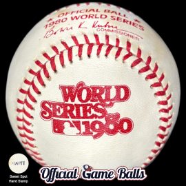 1980 Rawlings MLB World Series Baseball Original Haiti Ball 1980 Rawlings MLB World Series Baseball Original Philadelphia Phillies Haiti Ball