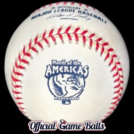 2000 Rawlings Month of the Americas Dominican Republic, Venezuela & Mexico Ball MLB Official Game Balls 2000 Rawlings Month of the Americas Baseball Dominican Republic Venezuela Mexico Ball Spring Training Exhibition Games.