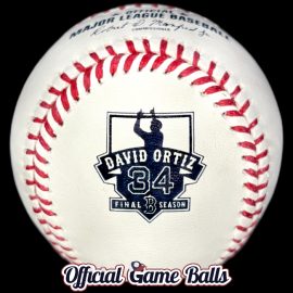 2016 Rawlings Boston Red Sox David Ortiz Final Season Game Ball MLB Official Game Balls 2016 Rawlings Boston Red Sox David Ortiz Baseball Final Season Ball.