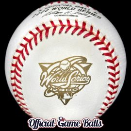 2000 Rawlings MLB World Series Baseball "Subway Series" Fall Classic Ball A gold-stamped 2000 Rawlings MLB World Series Baseball. Made for the New York Subway Series.