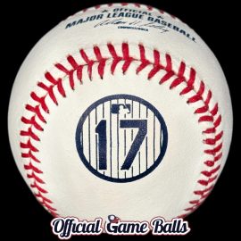 2014 Colorado Rockies Todd Helton #17 Retirement Game Ball MLB Official Game Balls 2014 Rawlings Colorado Rockies Todd Helton Baseball 17 Number Retirement Ball.