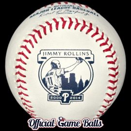 2019 Rawlings Philadelphia Phillies Jimmy Rollins Baseball Retirement Ceremony Ball.